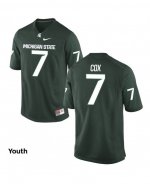 Youth Demetrious Cox Michigan State Spartans #7 Nike NCAA Green Authentic College Stitched Football Jersey RH50X51MO
